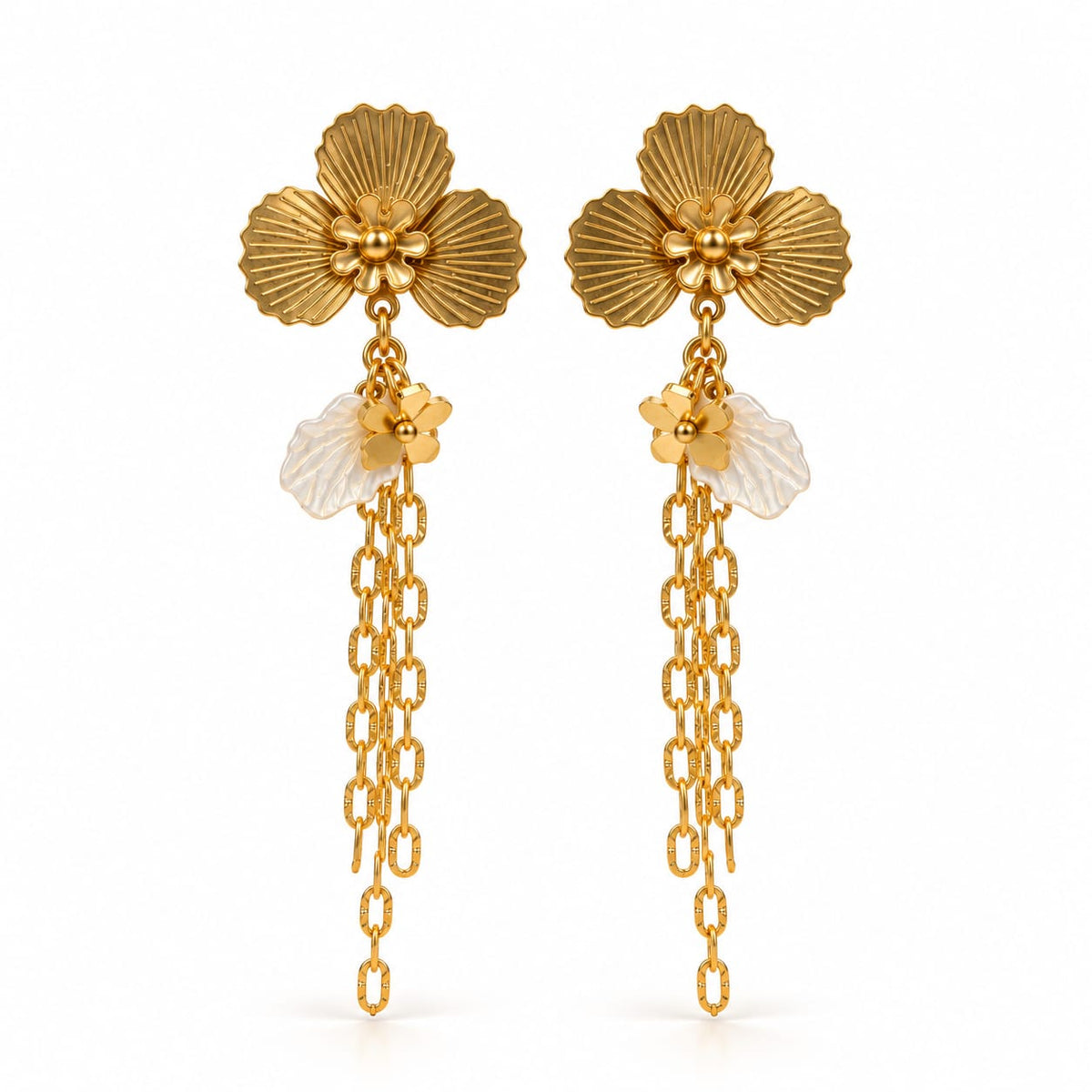 Evana Floral Drop Earrings